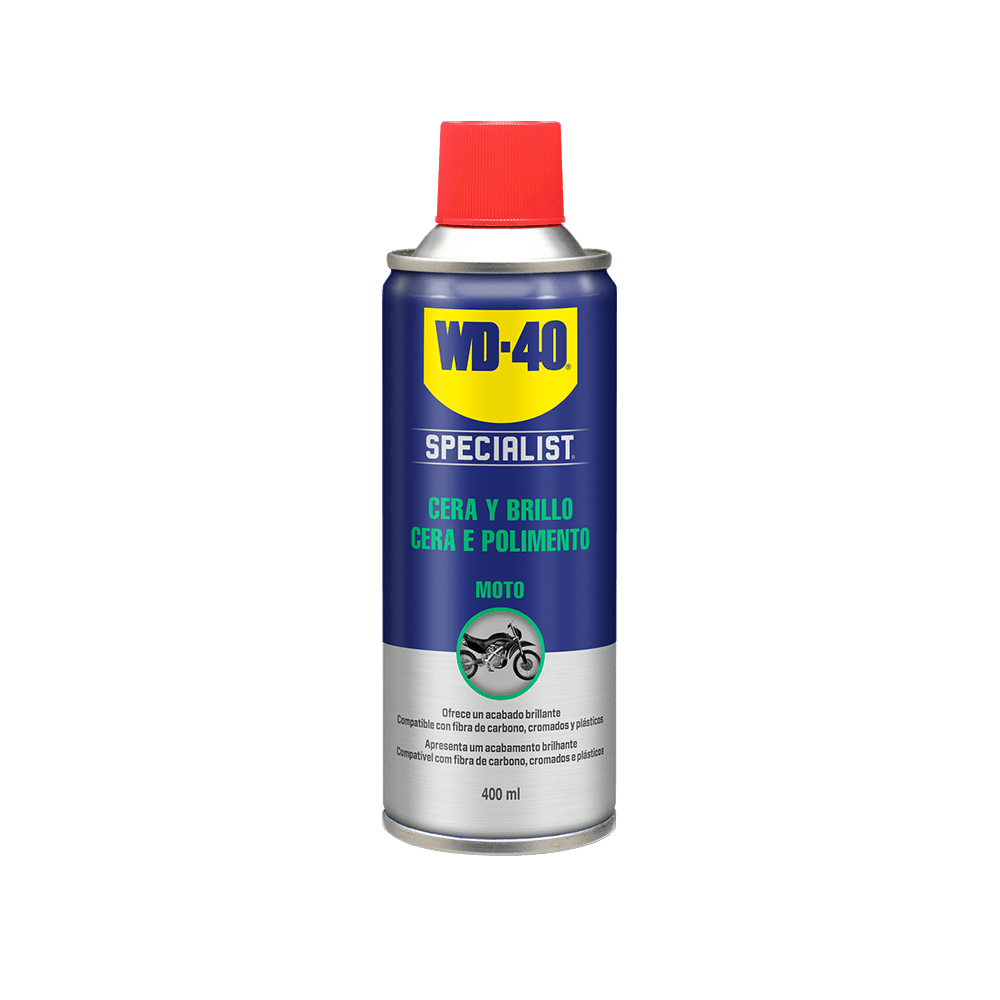 wd40 moto cera y brillo 400ml
